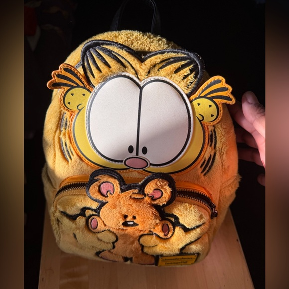 Loungefly Handbags - Loungefly Garfield & Pooky Plush Mini Backpack Nickelodeon Fuzzy Bag